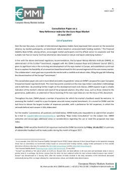 new reference index for the euro repo market