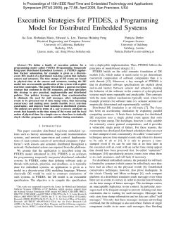 Execution Strategies for PTIDES, a Programming Model for