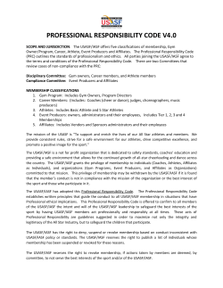 USASF Professional Responsibility Code Members V4.0