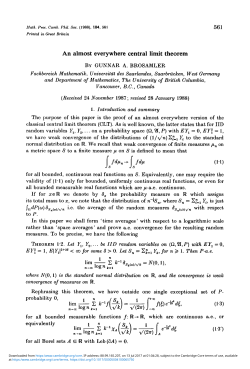 An almost everywhere central limit theorem