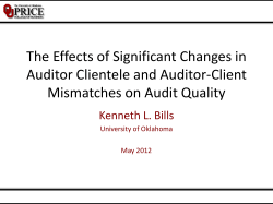 Audit Firm Size - University of Oklahoma