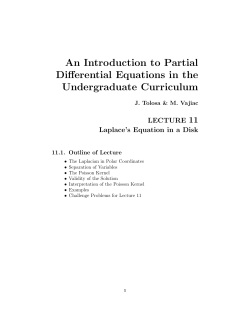 An Introduction to Partial Differential Equations in the