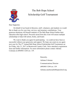 Scholarship Golf Tournament