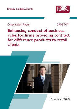 CP16/40: Enhancing conduct of business rules for firms providing