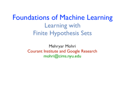 Foundations of Machine Learning