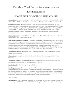 Eric Simmonsen - Idaho Youth Soccer Association