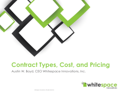 5 Contract Types and Pricing
