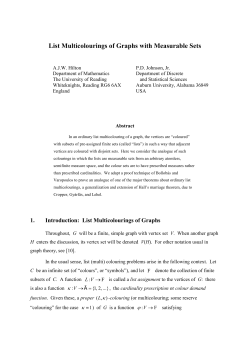 List Multicolourings of Graphs with Measurable Sets.