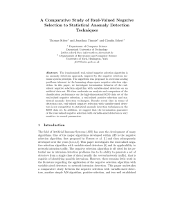 A Comparative Study of Real-Valued Negative Selection to
