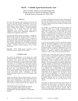 MAST &ndash; A Mobile Agent-based Security Tool 1