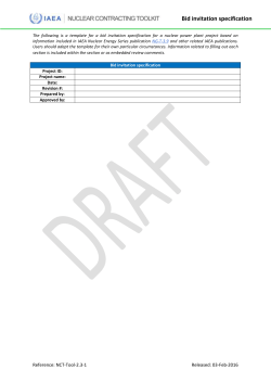 Bid invitation specification template