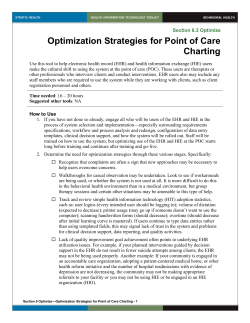 6 Optimization Strategies for Point of Care Charting
