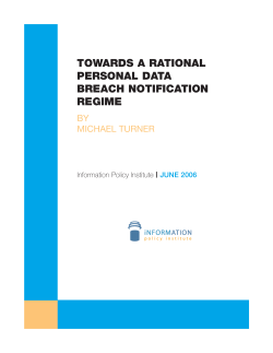 towards a rational personal data breach notification regime