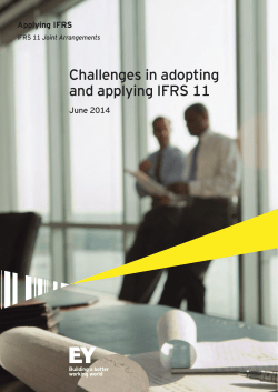 Applying IFRS: Challenges in adopting and applying IFRS 11