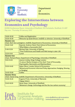 Exploring the Intersections between Economics and Psychology