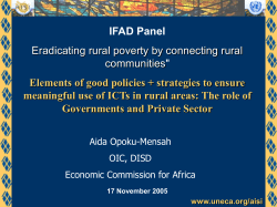 Integrated rural development