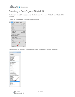 Digital Signature - Forms