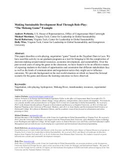 Making Sustainable Development Real Through Role
