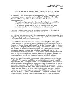 the geometry of perspective and projective geometry