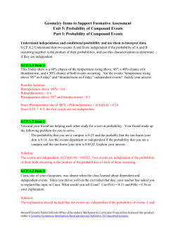 Geometry Unit 5 Formative Items