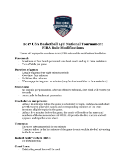2017 USA Basketball 14U National Tournament FIBA Rule