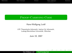 Proof-Carrying-Code - Theoretische Informatik