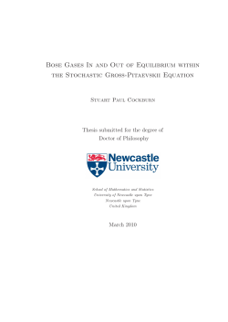 Bose Gases In and Out of Equilibrium within the Stochastic Gross