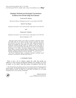Strategic Similarity and Emergent Conventions: Evidence from