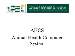 AHCS - Animal Health Computer System