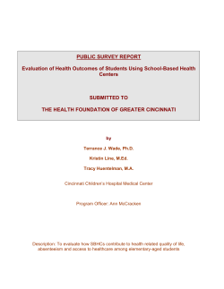 Evaluation of Health Outcomes of Students