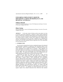 Exploring Employment Growth Disparities Across
