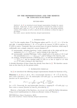 ON THE REPRESENTATION AND THE