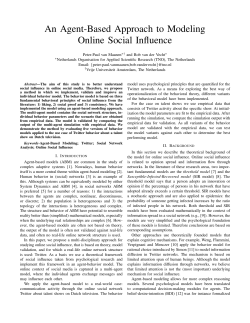 An Agent-Based Approach to Modeling Online Social Influence
