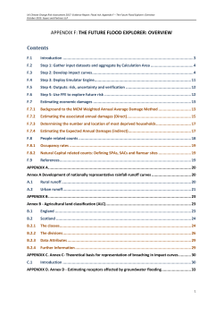 Appendix F The Future Flood Explorer Overview