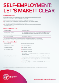 Self-employment: Let`s make it clear