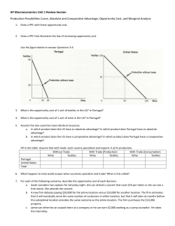 AP Macroeconomics Unit 1 Review Session Production Possibilities