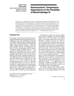 Non-Monotonic Temperature Dependence of the Flexibility of