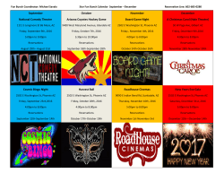 September National Comedy Theatre Cosmic Bingo Night October