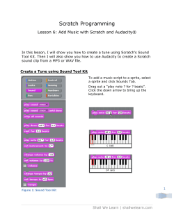 Scratch Programming Lesson 6 Add Music with Scratch