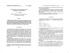 On the Structure of Orthomodular Lattices Satisfying the Chain