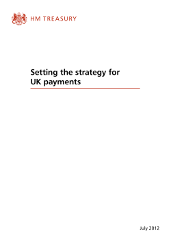 Setting the strategy for UK payments