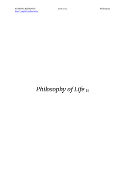 Philosophy of Life II (Modsiw)