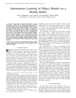 Autonomous Learning of Object Models on a