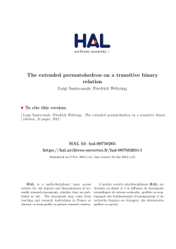 The extended permutohedron on a transitive binary relation