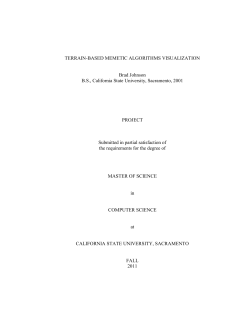 Terrain-Based Memetic Algorithm Visualized