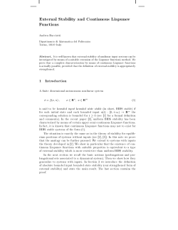 External Stability and Continuous Liapunov