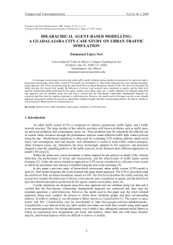 hiearachical agent-based modelling: a guadalajara city case