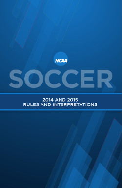 NCAA Soccer Rule Book