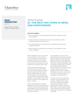 Global Equities AI: THE NEXT BIG THING IS HERE
