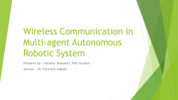 Communication among Multi-agent Autonomous robots